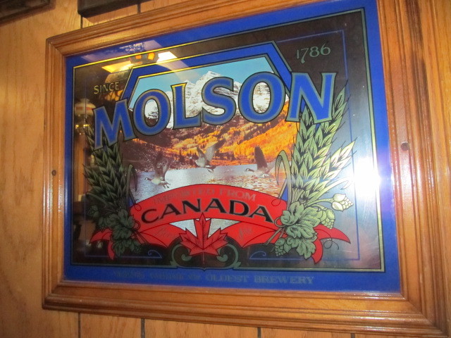 lot 12 image: Vintage MOLSON Beer Mirror