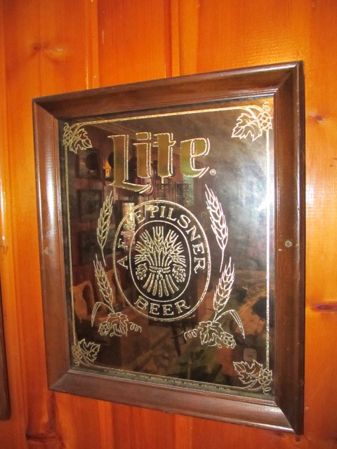 lot 15 image: Vintage MILLER LITE Beer Mirror