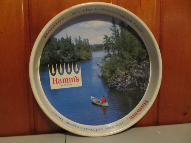 lot 23 image: Vintage HAMMS Beer Serving Tray