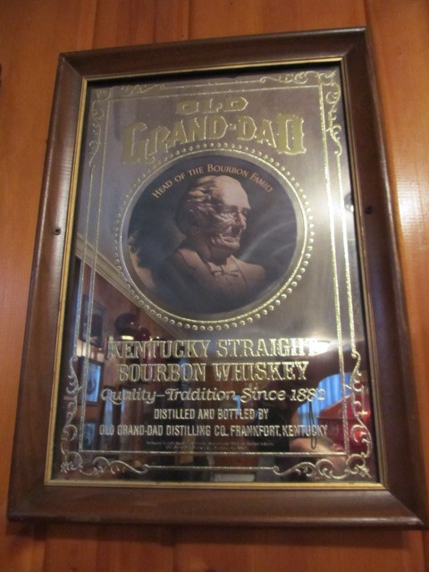 lot 37 image: Vintage OLD GRAND-DAD Whiskey Mirror
