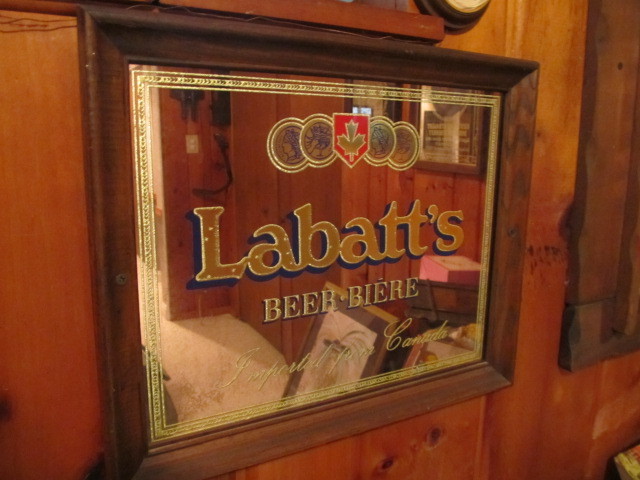 lot 40 image: Vintage LABATTS Beer Mirror