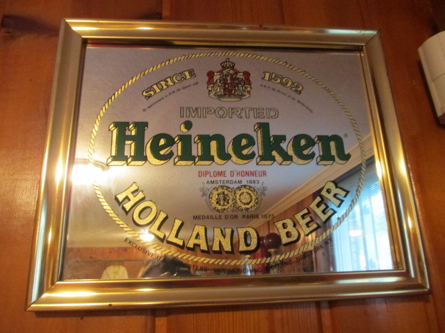 lot 48 image: Vintage HEINEKEN Advertising Beer Mirror