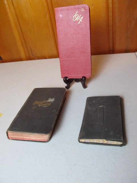 lot 62 image: 3 Antique Diaries 