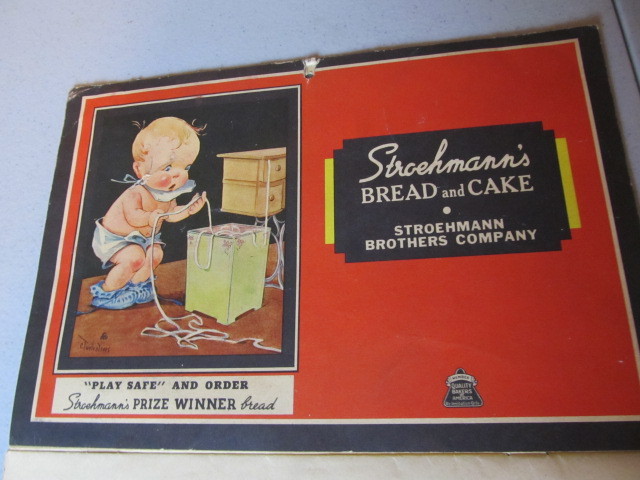 lot 65 image: 1939 Bakery Advertising Calendar