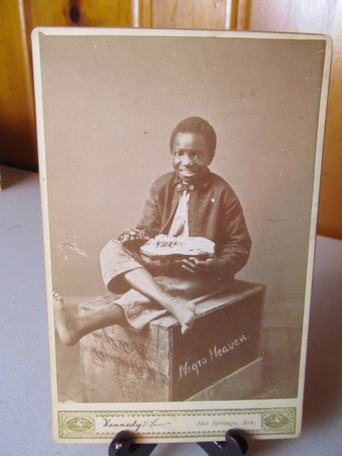 lot 68 image: Original 19th Century Black Americana Cabinet Card Photo #2