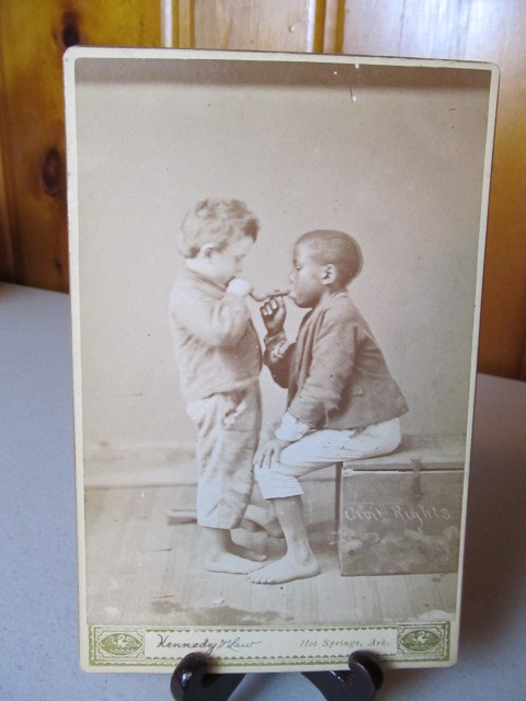 lot 67 image: Original 19th Century CIVIL RIGHTS Cabinet Card Photo #1