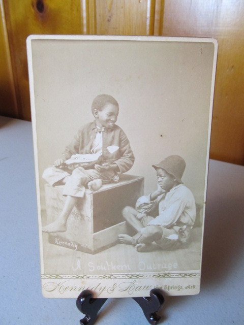 lot 69 image: Original 19th Century Black Americana Cabinet Card Photo #3