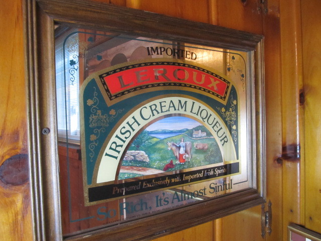 lot 77 image: LEROUX Irish Cream Bar Mirror
