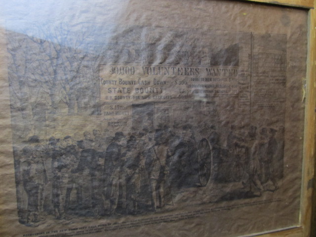 lot 79 image: Antique Framed Newspaper Artwork