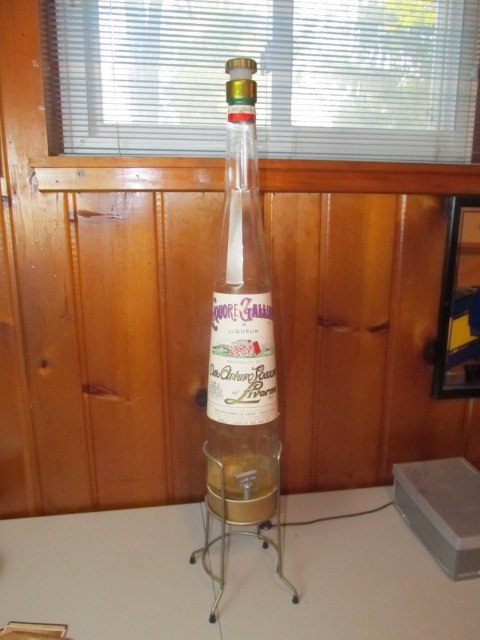 lot 102 image: LARGE Original Vintage GALLIANO Bar Advertising Display 