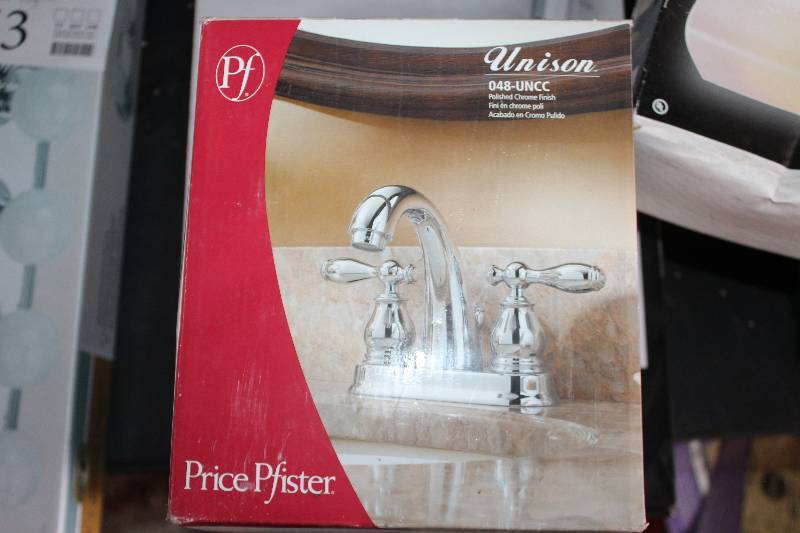 lot 357 image: Price Fister Unison Polished Chrome 2-Handle Faucet Ser