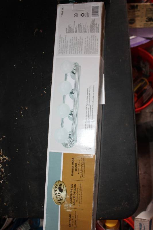 lot 353 image: Hampton Bay Chrome Bathroom Wall Light Bar