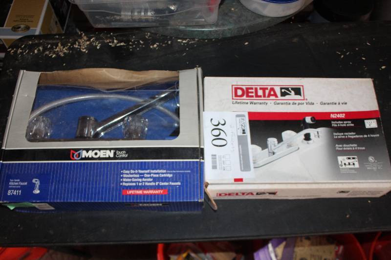 lot 360 image: Lot of (2) Kitchen Faucets Includes Moen, Delta