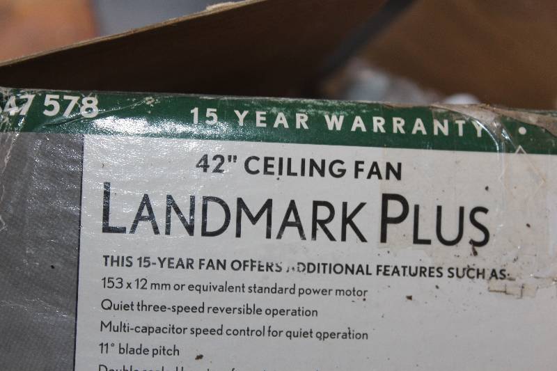 lot 385 image: Landmark Plus 42in. Ceiling Fan