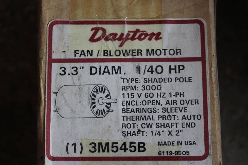 lot 413 image: Dayton 140 hp FanBlower Motor