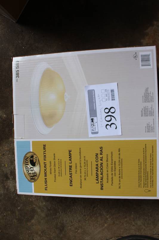 lot 398 image: Hampton Bay Flush-Mount Fixture