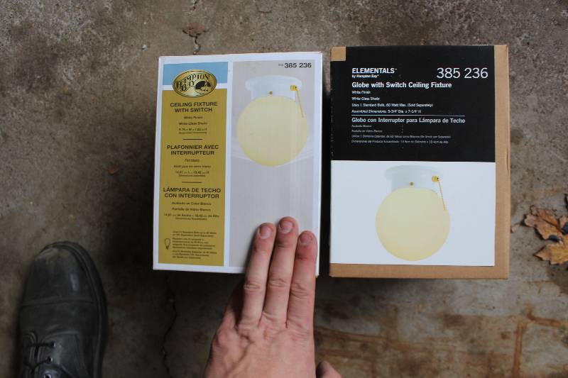 lot 397 image: Lot of (2) Hampton Bay Ceiling Fixtures