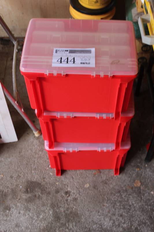 lot 444 image: Lot of (3) Parts Organizers