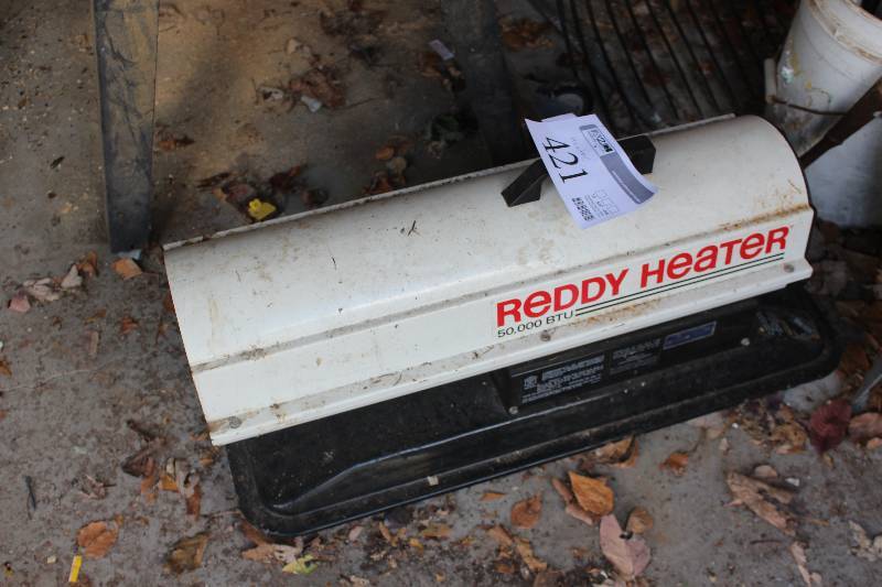 lot 421 image: Reddy Heater 50K BTU OilKerosene Torpedo Space Heater
