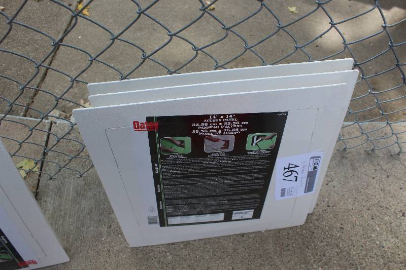 lot 467 image: Lot of (3) Oatey 14x14in. Access Panels