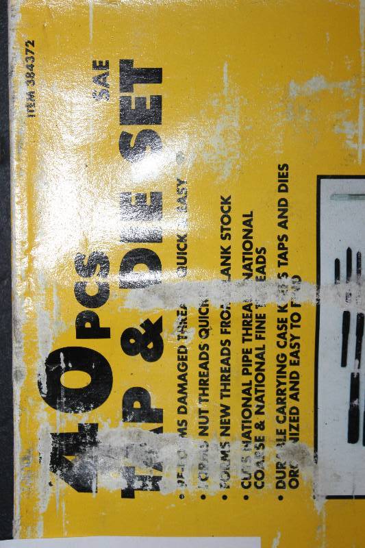 lot 477 image: Project Master 40-Piece Tap & Die Set