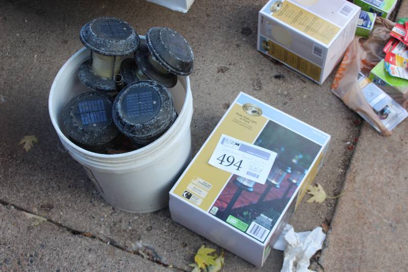 lot 494 image: Hampton Bay Outdoor Solar Path Lights