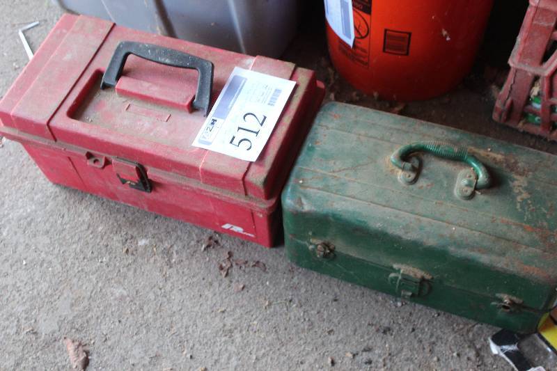 lot 512 image: Lot of (2) Tool Boxes w Contents