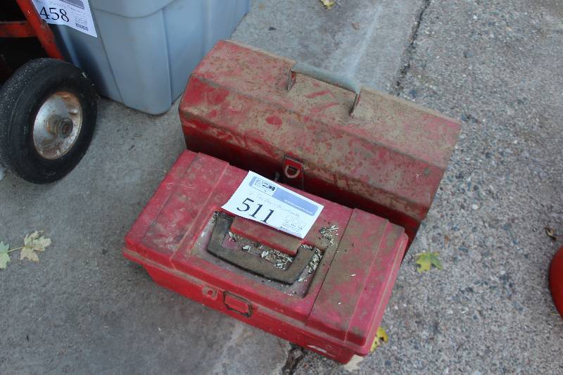 lot 511 image: Lot of (2) Tool Boxes w Contents