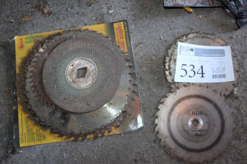 lot 534 image: Various SizeMaterial Circular Saw Blades