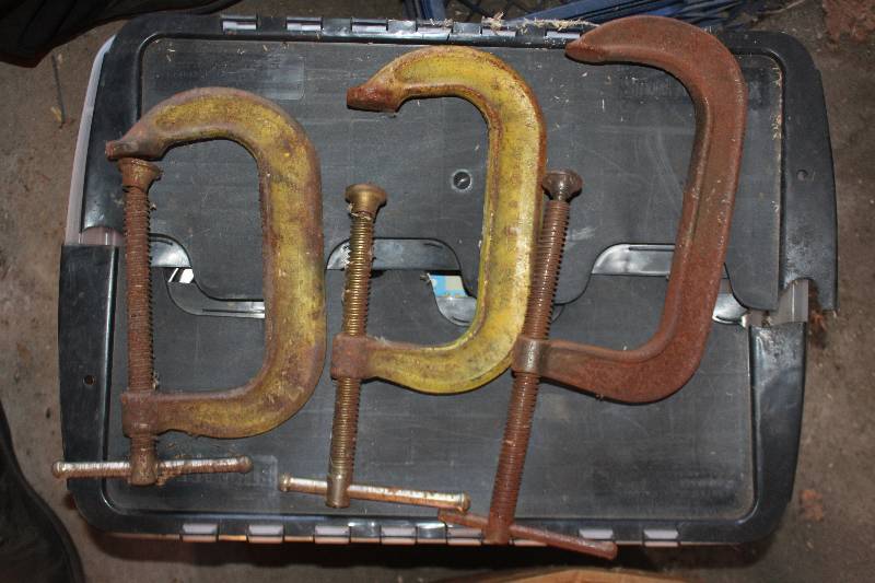lot 520 image: Box Lot of 12in. C-Clamps