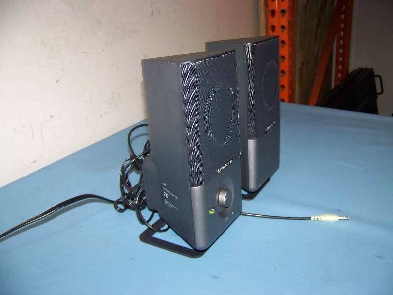 lot 108 image: (Pair) Altec Lansing, Amplified, Compact, Speaker System