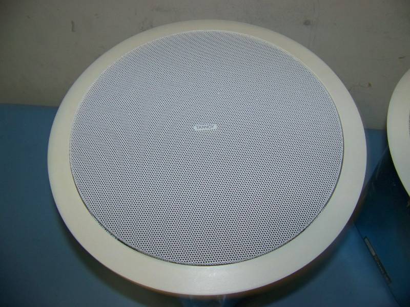 lot 82 image: (2) Tannoy, In-Ceiling Speakers  Loudspeakers with Speaker Grilles and Ceiling Tile Brackets