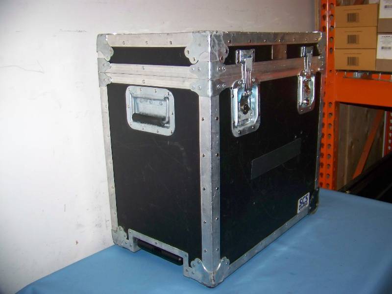lot 53 image: SCS Cases, Hard Sided, Padded Inside, Heavy-Duty, Travel  Carrying Case with Telescoping Handle and Wheels