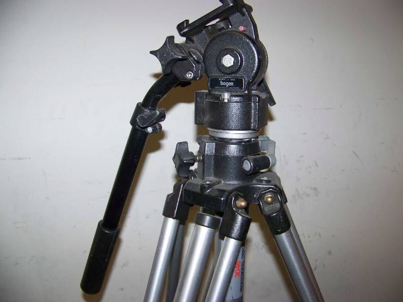 lot 59 image: Bogen  Manfrotto, Heavy-Duty, Studio Professional, Video  Photography Tripod and Camera Mount Head