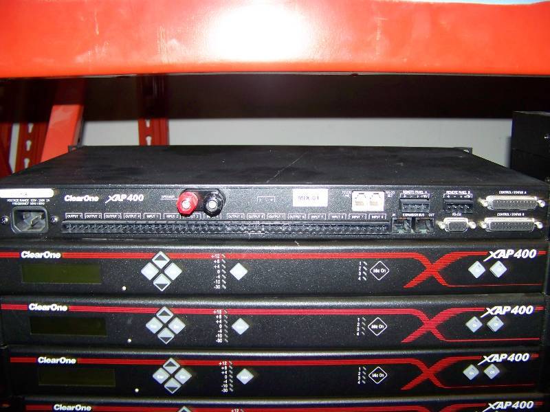 lot 103 image: (9) ClearOneGentner, XAP400, Teleconferencing Systems
