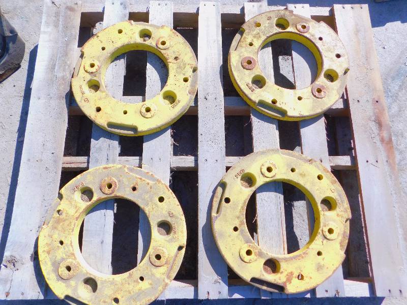 (4) Wheel Weights for a John Deere 3720 Commercial Lawn Service