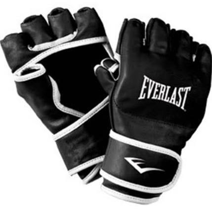 lot 87 image: Everlast Everhide Focus Mitts and Everlast MMA Grappling Glove, Black in box