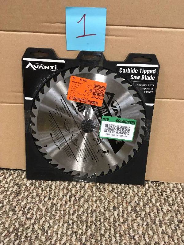 lot 1 image: Avanti 10 in. x 40-Tooth GENERAL-PURPOSE Saw Blade A1040X never used in package