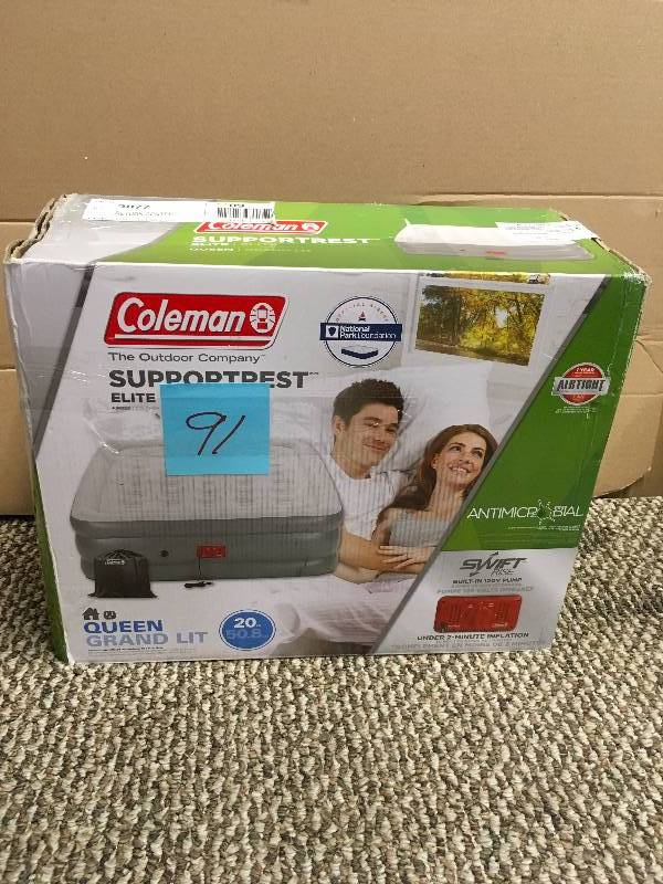 lot 91 image: Coleman SupportRest Elite Double High Airbed, Queen in box