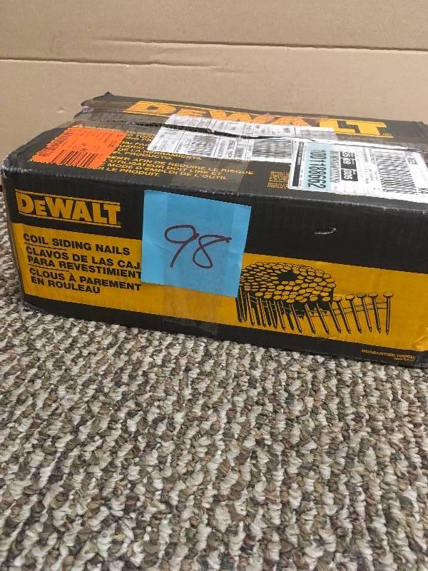 lot 98 image: DeWalt Nail Sidng Coil Galv .090x2 in box