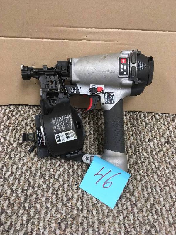 lot 46 image: 78 To 1-34 Roofing Coil Nailer RN175B Porter-Cable used good working condition