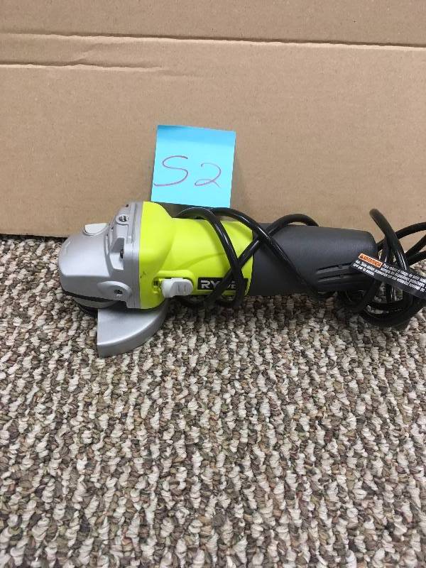 lot 52 image: Ryobi good working condition 5.5-Amp Angle Grinder