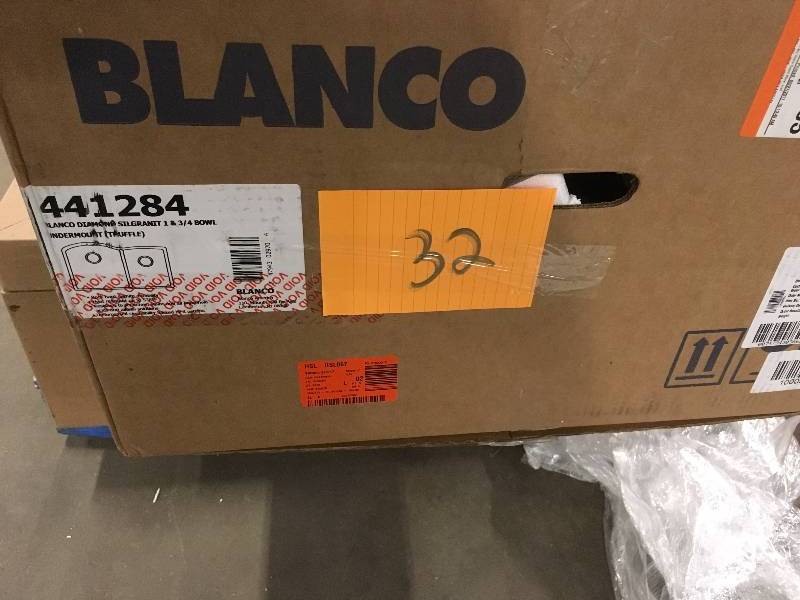 Blanco 441284 Diamond 1-34 Bowl Silgranit II Sink 441284 slight hairline crack see pictures