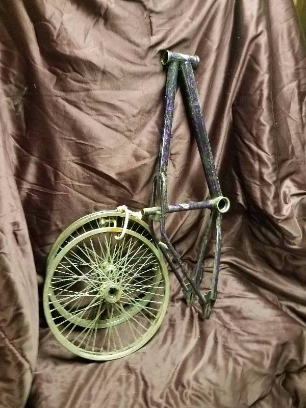 lot 57 image: Bike Frame with extras