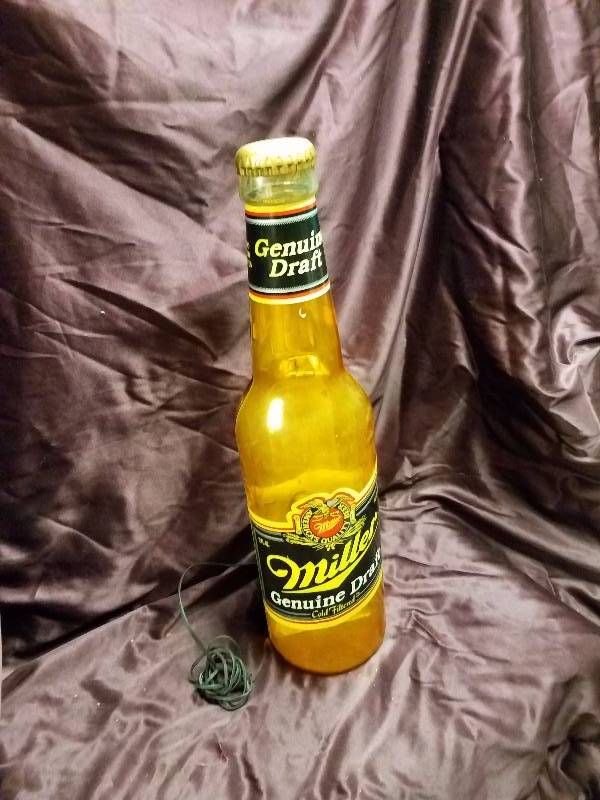 lot 64 image: Miller Beer Advertising Lighted Sign