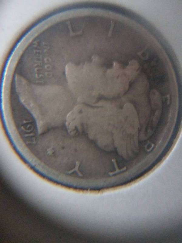 lot 108 image: 1917 - S  Mercury Dime