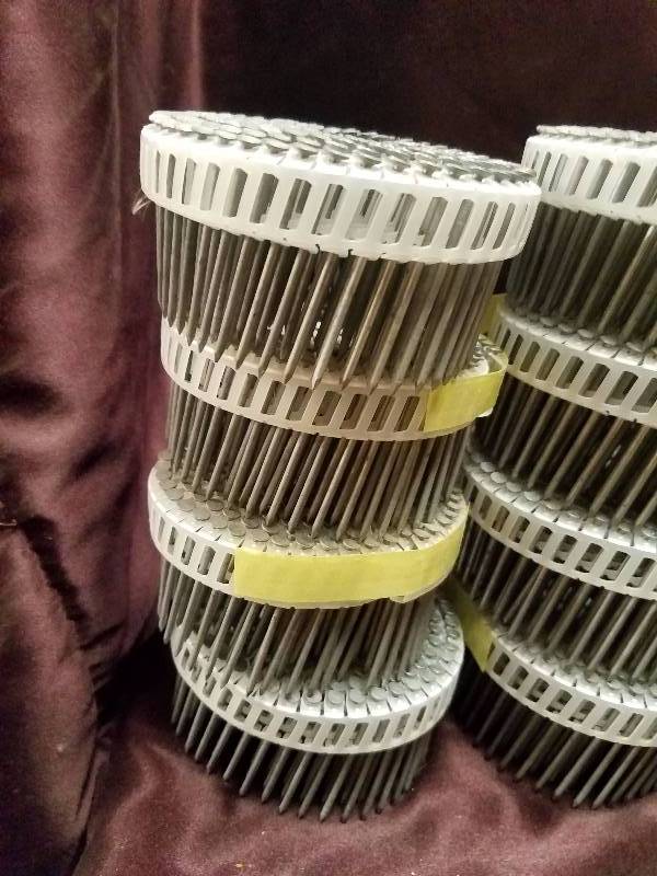 lot 110 image: Bin of Air Nail coils