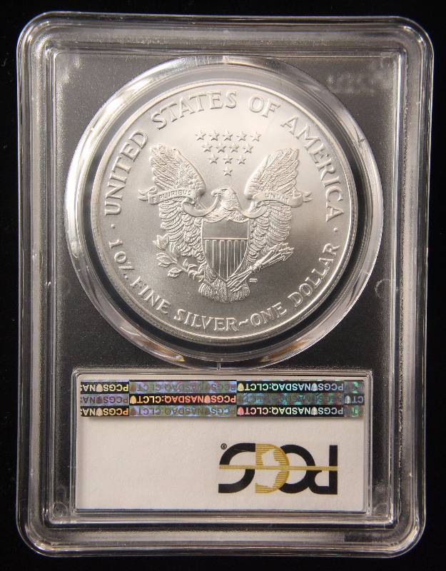 2002 AMERICAN SILVER EAGLE 1 TROY OZ. .999 FINE SILVER DOLLAR MS69 PCGS