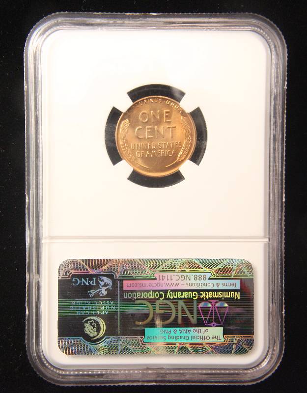 1944 US WHEAT CENT MS66RD FULL RED NGC CERTIFIED