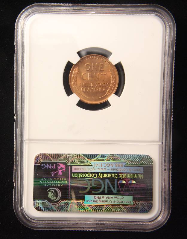 1944-S US WHEAT CENT MS66RD FULL RED NGC CERTIFIED